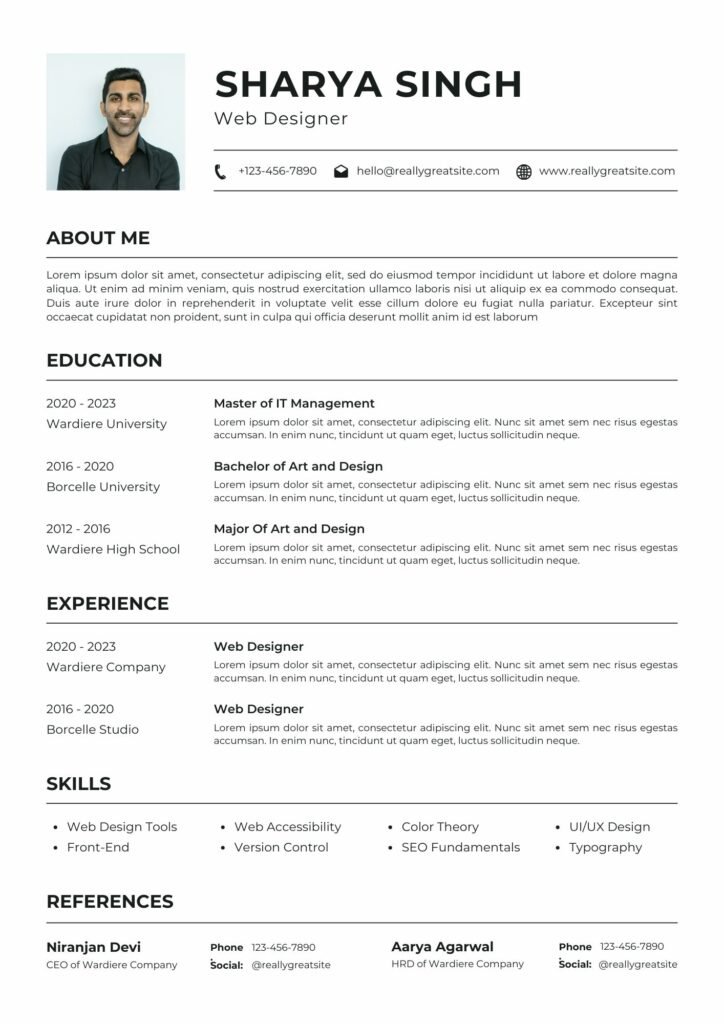 resume formate